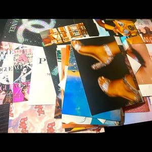 super cute pink sparkly collage kit